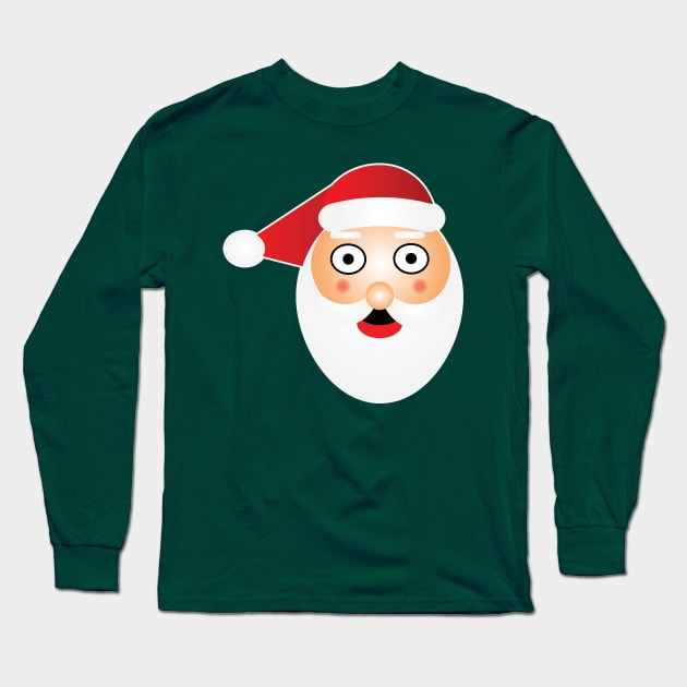 Surprised Santa Long Sleeve T-Shirt by HelmetAddict